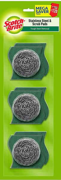 Scotch-Brite Stainless Steel Scrub - Pack Of 3