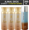 Ajmal 3 Wisal For Women And 1 Magnetize For Men & Women Deodorants Each 200Ml Combo Pack Of 4