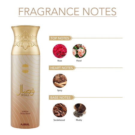 Ajmal 3 Wisal For Women And 1 Magnetize For Men & Women Deodorants Each 200ml Combo Pack Of 4
