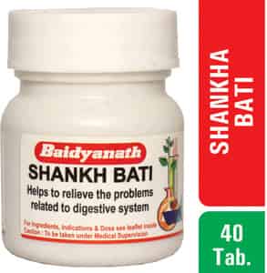 Baidyanath Asli Ayurved Shankha Bati 40 Tablets (pack Of 3)