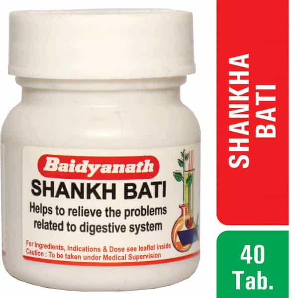 Baidyanath Asli Ayurved Shankha Bati 40 Tablets (Pack Of 3)
