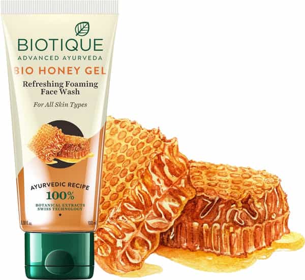 Biotique Bio Honey Gel Refreshing Foaming Face Wash For All Skin Types 100Ml