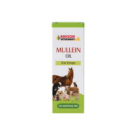 Baksons Veterinary Mullein Oil Ear Drops | For Veterinary Use| 10 Ml