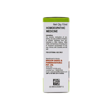 Baksons Veterinary Mullein Oil Ear Drops | For Veterinary Use| 10 Ml