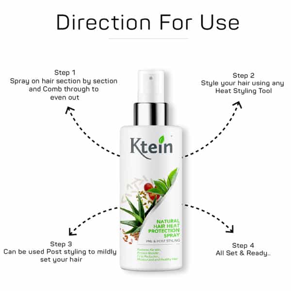 Ktein Natural100% Plant Base Hair Heat Protection Spray 100Ml