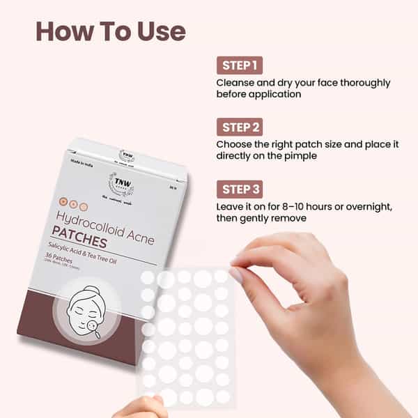 Tnw The Natural Wash Pimple Patches | Salicylic Acid Spot Treatment | 1 Strip * 36 Patches)