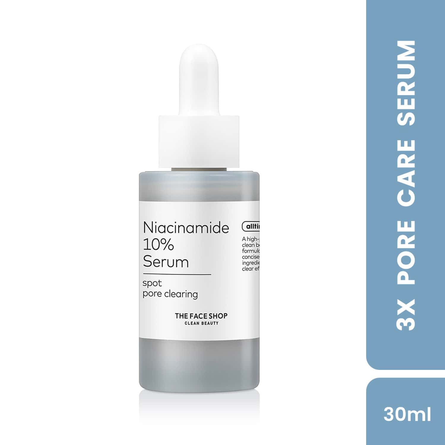 The Face Shop Alltimate Niacinamide 10% Serum - Reduces Oil | Minimizes Pores | Oily Skin - 30ml
