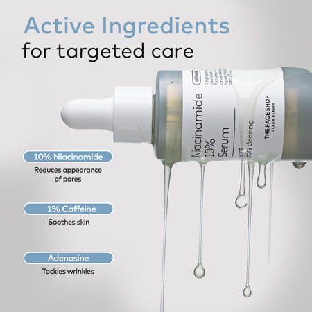 The Face Shop Alltimate Niacinamide 10% Serum - Reduces Oil | Minimizes Pores | Oily Skin - 30ml