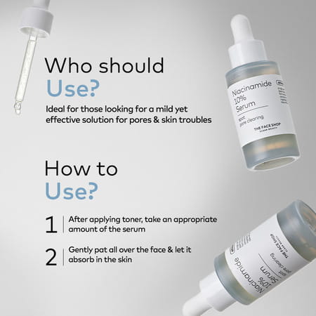 The Face Shop Alltimate Niacinamide 10% Serum - Reduces Oil | Minimizes Pores | Oily Skin - 30ml