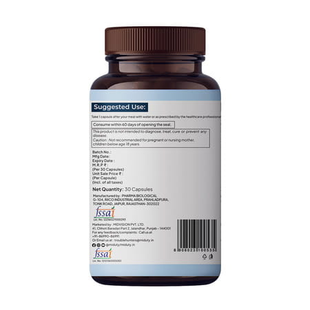 Miduty Liposomal Glutathione 40% - Anti Aging- Skin Brightening - 8x Absorption - 30 Capsule