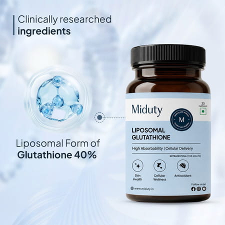 Buy MIDUTY LIPOSOMAL GLUTATHIONE 40% - ANTI AGING- SKIN BRIGHTENING - 8X ABSORPTION