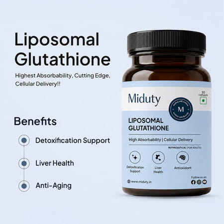 Buy MIDUTY LIPOSOMAL GLUTATHIONE 40% - ANTI AGING- SKIN BRIGHTENING - 8X ABSORPTION