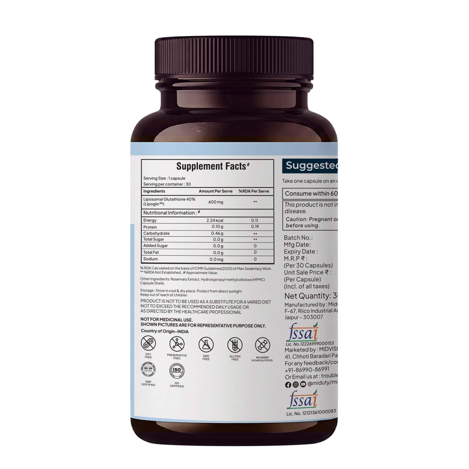 glutathione extract for kids Liposomal Liquid Mimi's Miracle Glutathione Spray, Sublingual