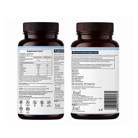Miduty Liposomal Glutathione 40% - Anti Aging- Skin Brightening - 8X Absorption - 30 Capsule