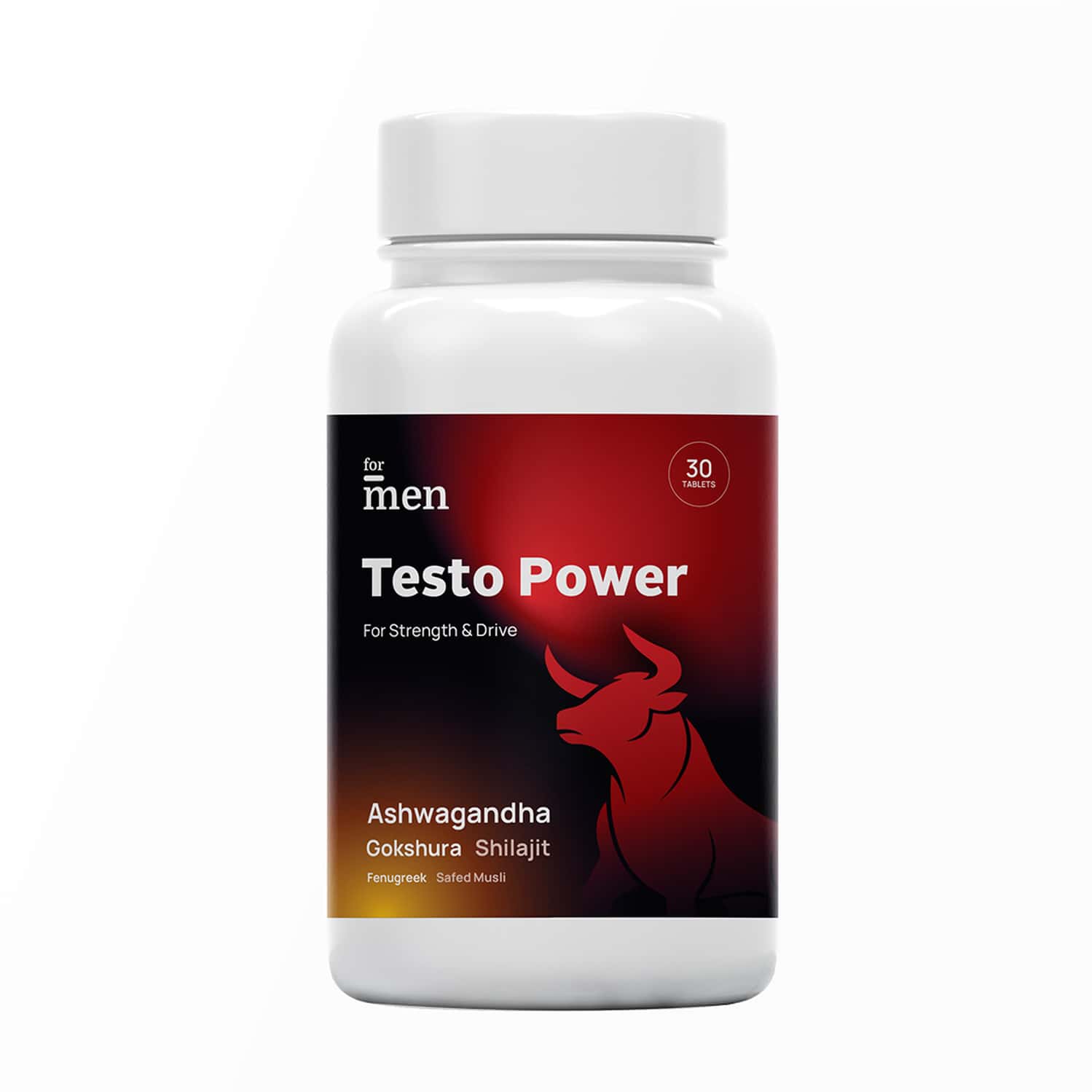 Formen Testo Power Testosterone Booster - Ashwagandha, Gokshura, Shilajit, Fenugreek, Safed Musli