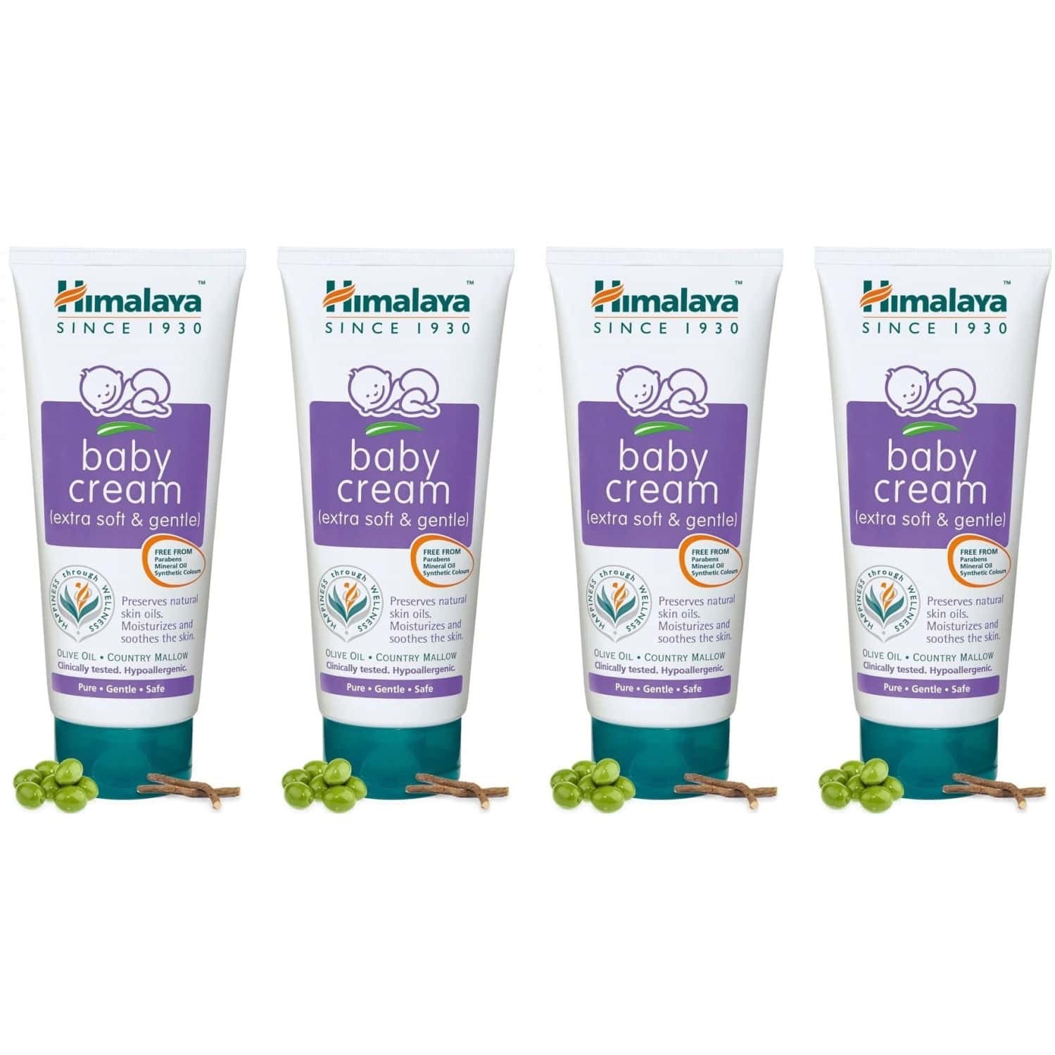 Himalaya Baby Cream (200 Ml) X Pack 4 (800 Ml)