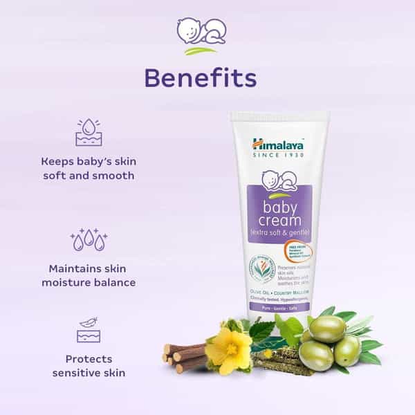 Himalaya Baby Cream (200 Ml) X Pack 4 (800 Ml)
