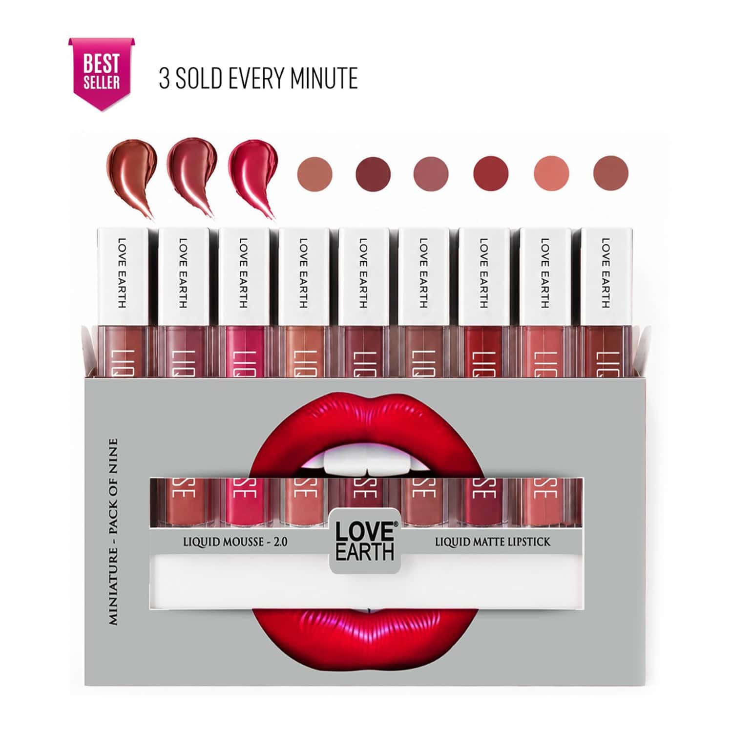 Liquid Mousse Lipstick 2.o - Pack Of 9