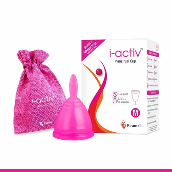 I-Activ Menstrual Cup- 100% Medical Grade Liquid Silicone Protection Medium