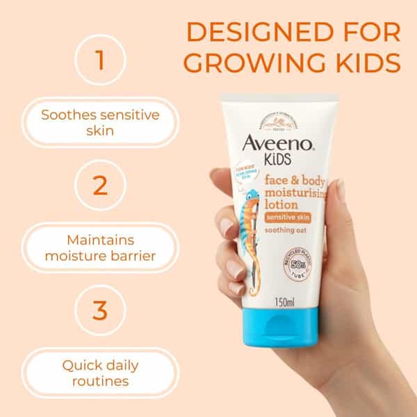 Aveeno Baby Kids Face & Body Moisturising Lotion 150 Ml
