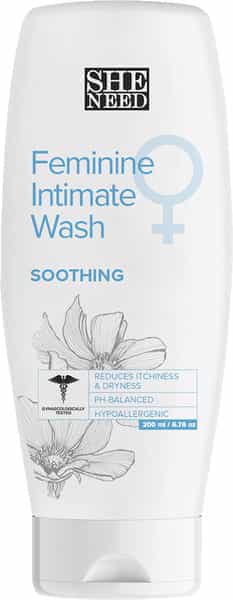 Sheneed Soothing Feminine Intimate Wash - Soothes Irritates Skin | - 200 Ml