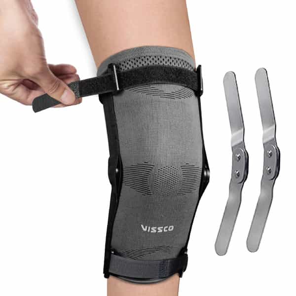 Vissco Hinged Knee Cap | Knee Joint With Mediolateral Hinges - Small - Beige