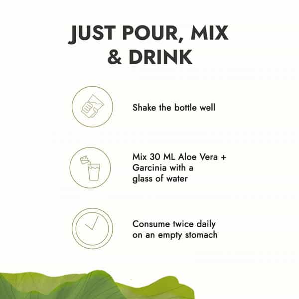 Kapiva Aloe Vera + Garcinia Juice (2L)|Garcinia Cambogia|No Added Sugar - Super Saver Pack Of 2