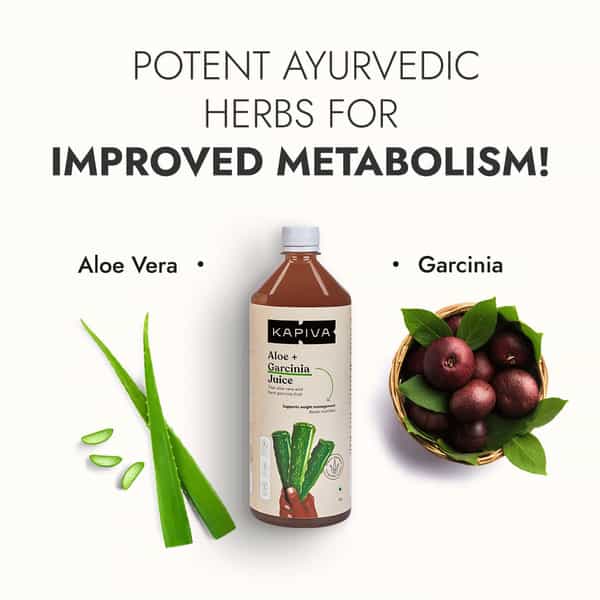 Kapiva Aloe Vera + Garcinia Juice (2L)|Garcinia Cambogia|No Added Sugar - Super Saver Pack Of 2