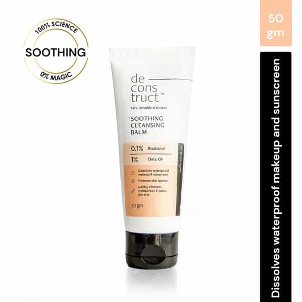 Deconstruct Soothing Cleansing Balm - 0.1% Bisabolol And 1% Avena Sativa Oil (50Gm)