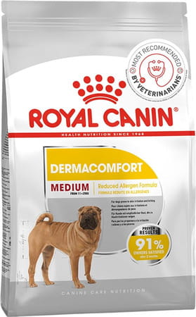 Royal Canin Derma Comfort Medium Adult Dog Food | 3 Kg | Proven Results In 2 Months