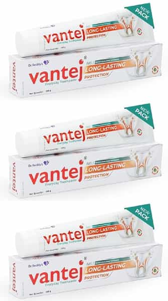 Vantej Toothpaste For Sensitive Teeth Dentist Recommended | Everyday Use | White - 100G X Pack Of 3