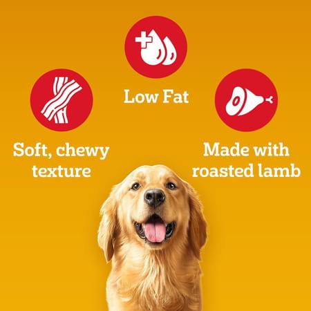 Pedigree Tasty Jerky Dog Treat | Roasted Lamb Flavour | 70 G X 12 | Jerky-Style Treats For Bonding