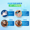 Nisha Quick Hair Color | 5 Minutes Shampoo Hair Colour Dark Brown 180ml | 5 Weeks Long Lasting
