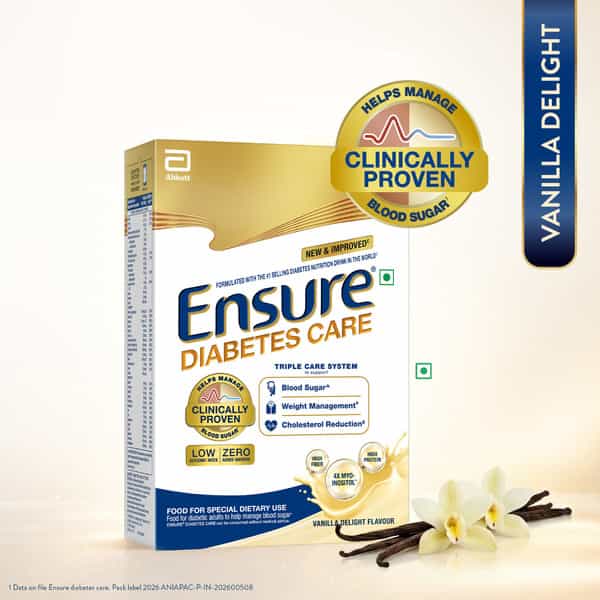 Ensure | Diabetes Care Nutrition Drink For Adults | Vanilla Delight | Box | 950 Gm