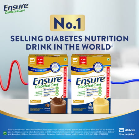 Ensure Diabetes Care Nutrition Drink Vanilla Delight Flavour Box 950 Gm