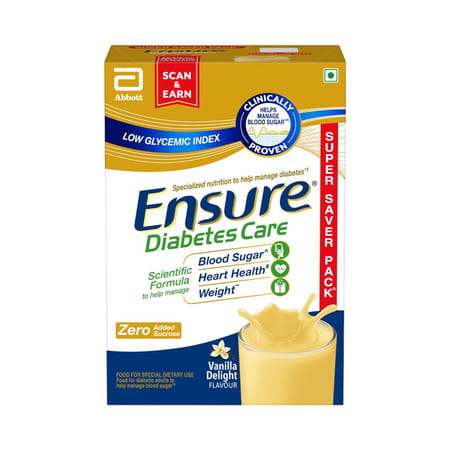 Ensure Diabetes Care Specialized Nutrition Drink Vanilla Flavour Box 950 Gm