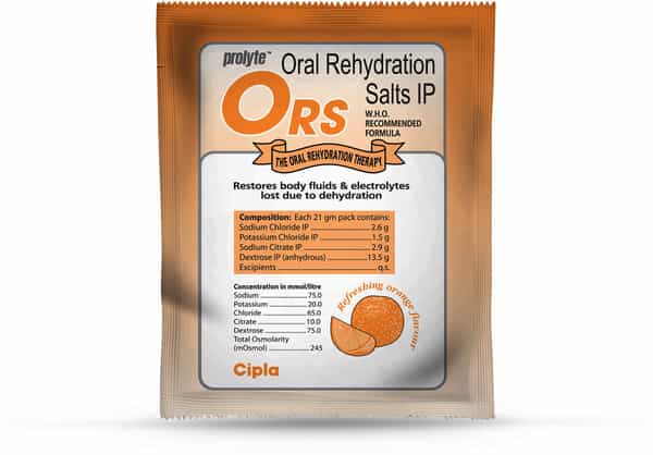 Prolyte Ors Powder Orange Flavour Sachet 21 Gm
