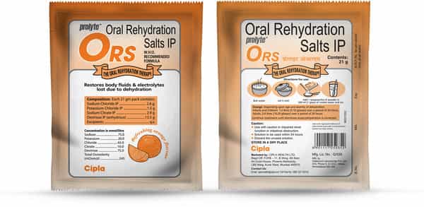 Prolyte Ors Powder Orange Flavour Sachet 21 Gm