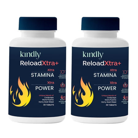 Kindly Health Reloadxtra+ Horny Goat Weed | Stamina Booster For Men | 30 Tablets | Pack Of 2