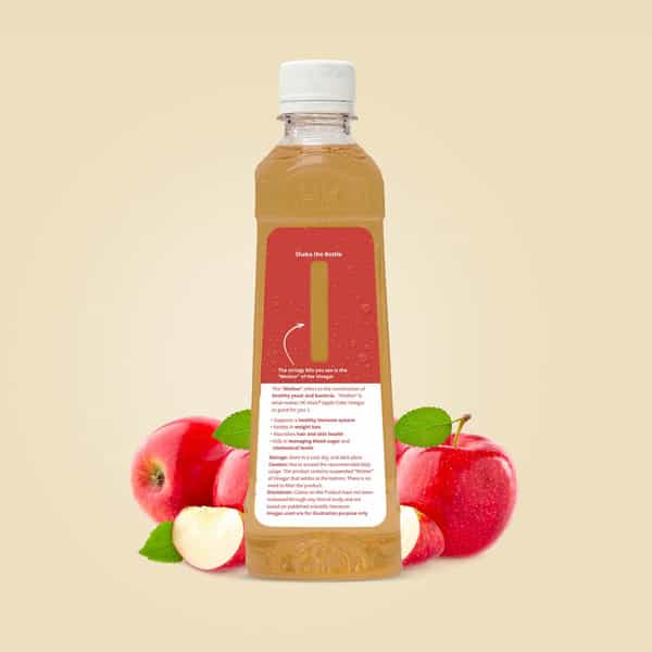 Hk Vitals Apple Cider Vinegar With Mother | Unflavored Vinegar | 1 Litre