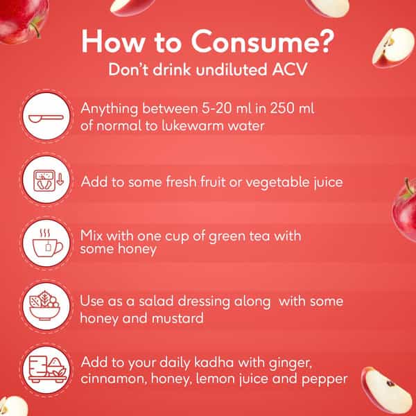 Hk Vitals Apple Cider Vinegar With Mother | Unflavored Vinegar | 1 Litre
