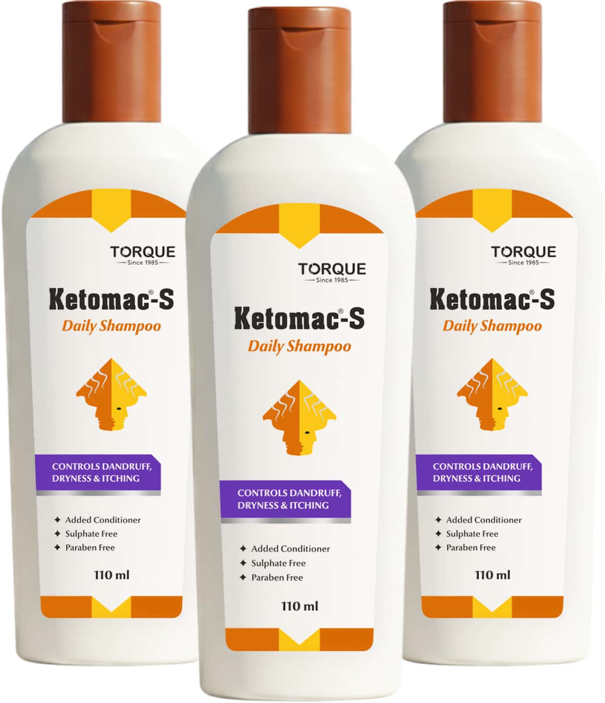 Ketomac-s Anti-dandruff Shampoo With Selenium Sulfide & Conditioner 110 Ml (pack Of 3)