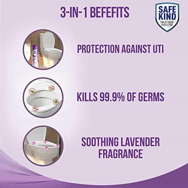 Mankind Safekind Toilet Seat Disinfectant Spray For Instant Disinfection 75Ml (Pack Of 2)