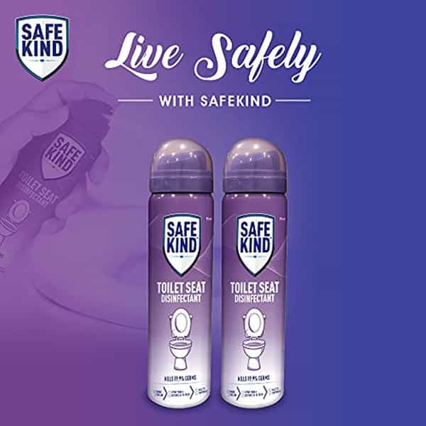 Mankind Safekind Toilet Seat Disinfectant Spray For Instant Disinfection 75Ml (Pack Of 2)