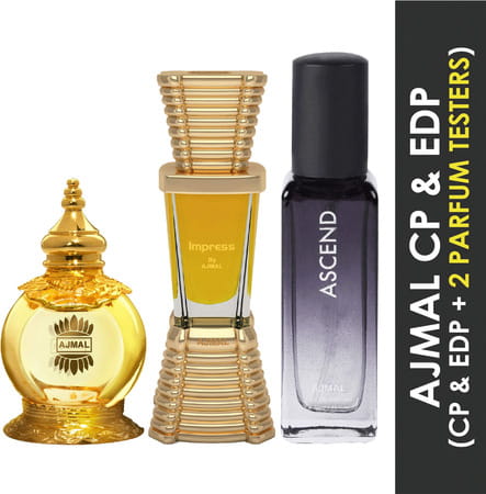 Ajmal Mukhallat Al Wafa Cp 12ml And Impress Cp 10ml & Ascend Edp 20ml Pack Of 3