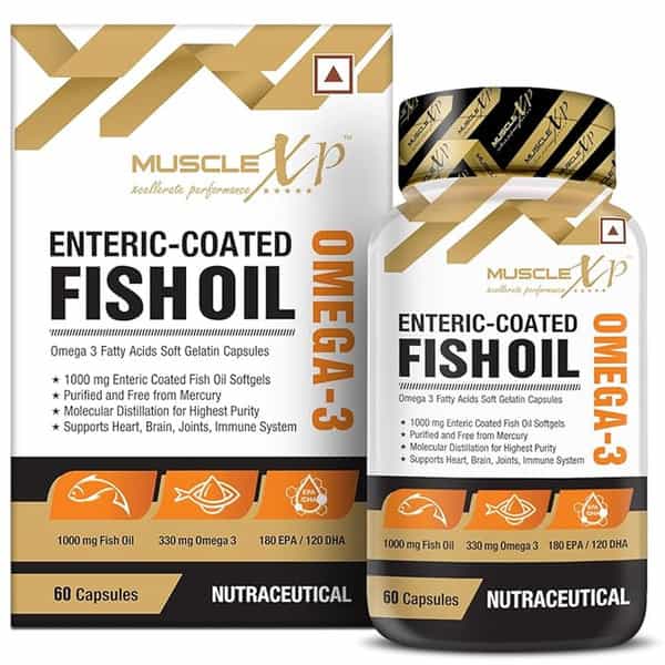 Musclexp Enteric Coated Fish Oil-1000Mg | 330Mg Omega 360 Softgels