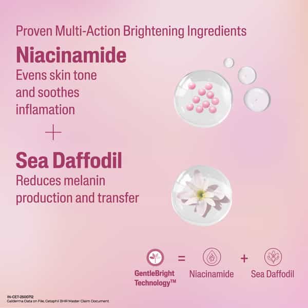 Cetaphil Bright Healthy Radiance Brightness Reveal Creamy Cleanser | 100 Gm