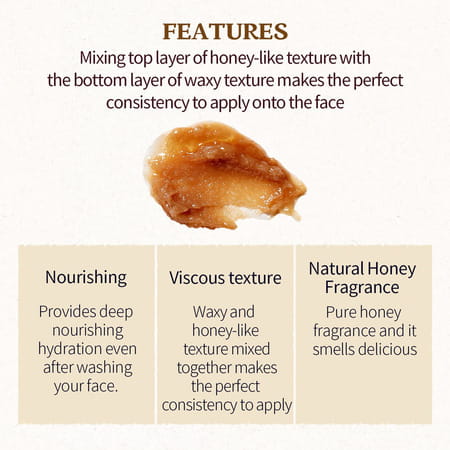 Skinfood Honey Sugar Food Mask - Korean Face Cleanser - Korean Skincare - 120g