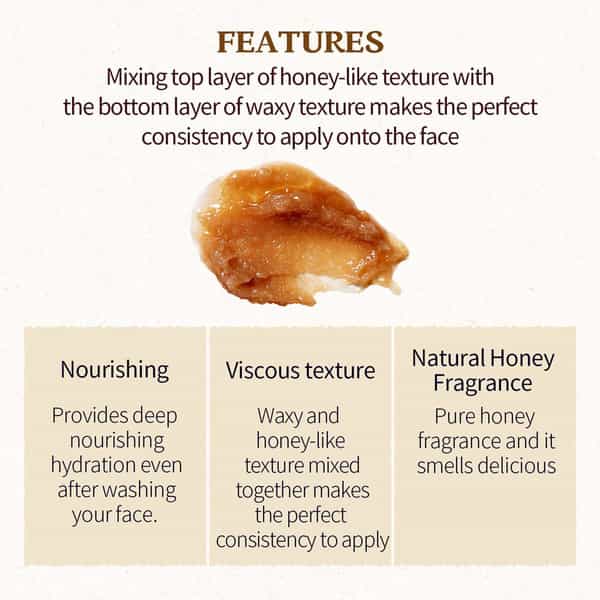 Skinfood Honey Sugar Food Mask - Korean Face Cleanser - Korean Skincare - 120G