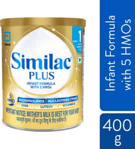 Similac Plus Infant Formula With Added Dha & Vitamin E Stage 1 (upto 6 Months) Tin 400 Gm